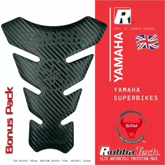 RubbaTech Yamaha tank pad for Yamaha sports motorcycle  (Mk II ) - bonus bundle