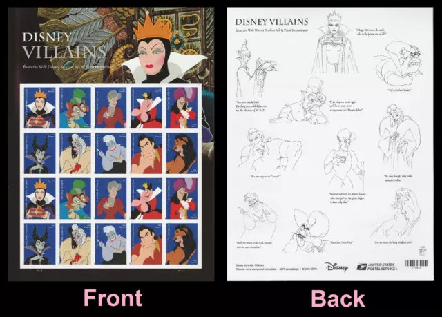 US 5222a Disney Villains forever sheet MNH 2017