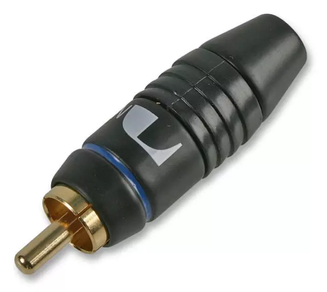 Phono Plug Gold Blue Audio Video Connectors