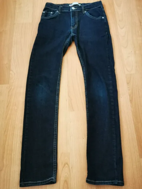 LEVI'S 510 Dark Blue Boys Skinny Stretch Fit Jeans 12 Years W27 L28