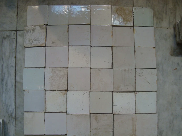 large set  18th century delft  dutch white  tiles ,witjes (36)