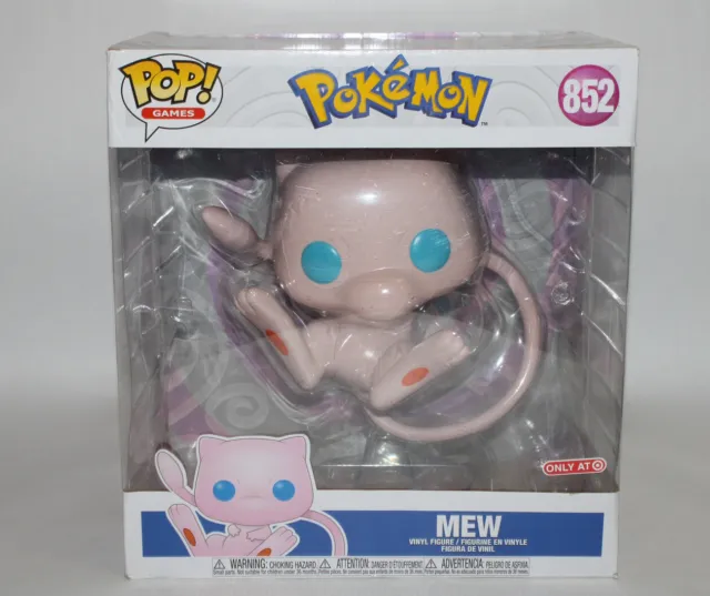 Funko Pop! Games Jumbo 10 inch Pokémon Mew #852 Target Exclusive NEW in BOX!