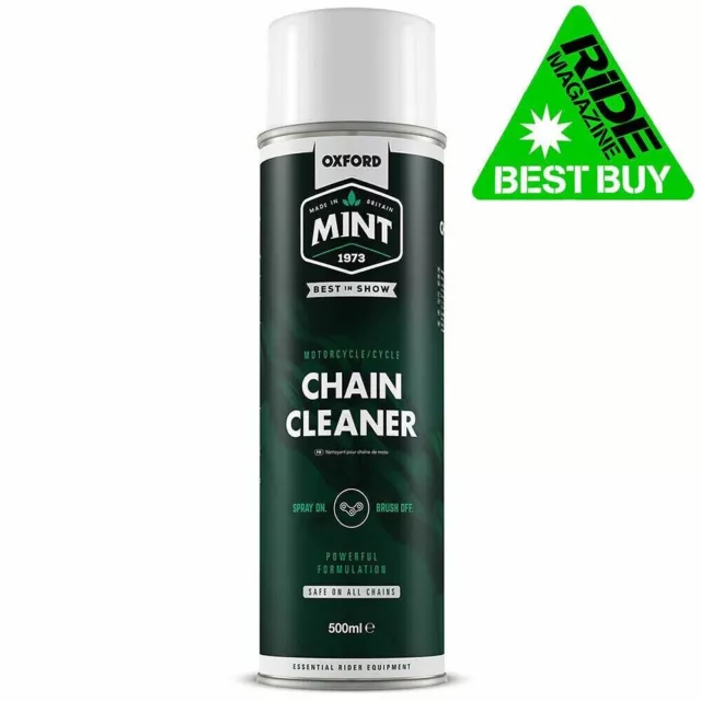 Oxford Mint Motorcycle Chain Cleaner Motorbike Cleaning Spray 500ml | OC200 2