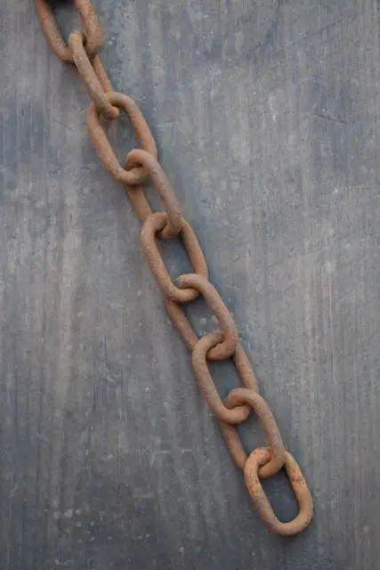 Old Reclaimed Vintage Industrial Lighting Chain Link / Chain  / 18"