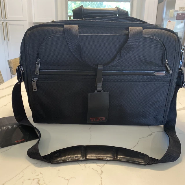 Tumi Ballistic Nylon Expandable Carry-On Luggage / Briefcase - Black (22121D4)