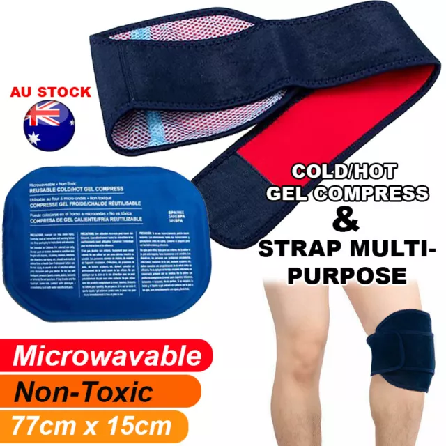 Direct Hot/Cold Gel Knee Ice Pack with Wrap for Knee Joint Pain Relief AU STOCK