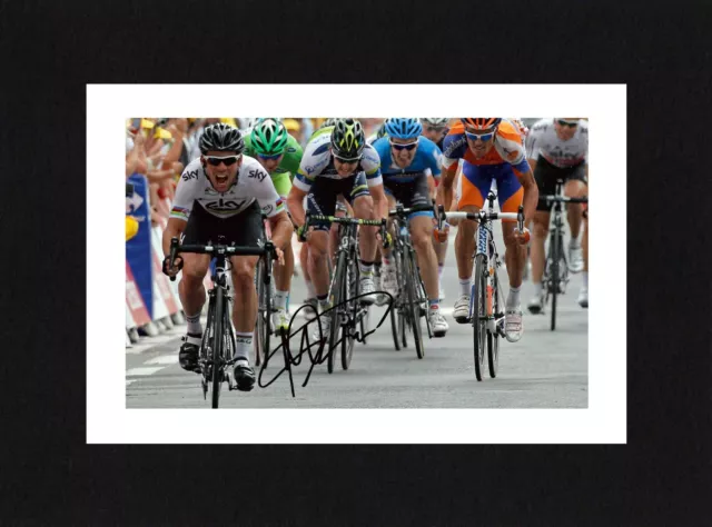 8X6 Mount MARK CAVENDISH Signed Autograph PHOTO Print Cycling TOUR DE FRANCE