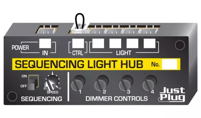 Woodland SCENICS SEQUENCING Light HUB for JUST PLUG Lighting System (US IMPORT)