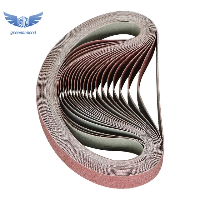 24 Piece 1" × 30" Aluminum Oxide Belt Sanding Belts 60 80 120 150 240 400 Grit