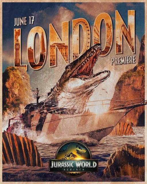 JURASSIC PARK REBIRTH Limited Edition Scifi Poster 2025 A5 A4 A3 High ...