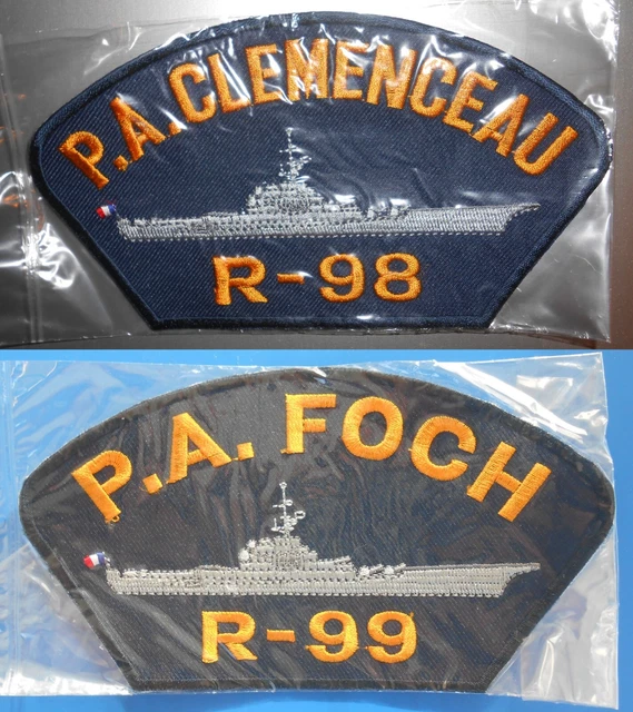 2 Ecussons Marine NEUFS des Années 1970. " Les fleurons de la Royale ".