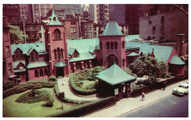 The Little Church Around The Corner,New York,Ny.vtg 1952 Postcard*D11