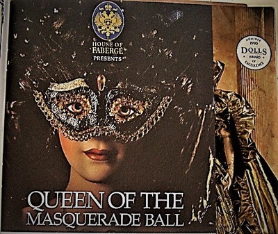 House Of Faberge Franklin Heirloom Porcelain Doll Queen Of The Masquerade Ball
