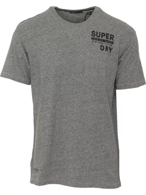 Superdry Mens Grey Surplus Goods Boxy Graphic T-Shirt Designer Cotton Tee Top