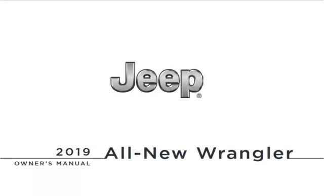 2019 Jeep Wrangler Owners Manual User Guide