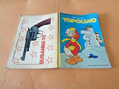 Topolino N° 737 Originale Mondadori Disney Buono 1970 Con Bollini