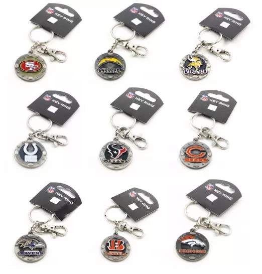 NFL Impact Keyring Keychain - Pick Your Team