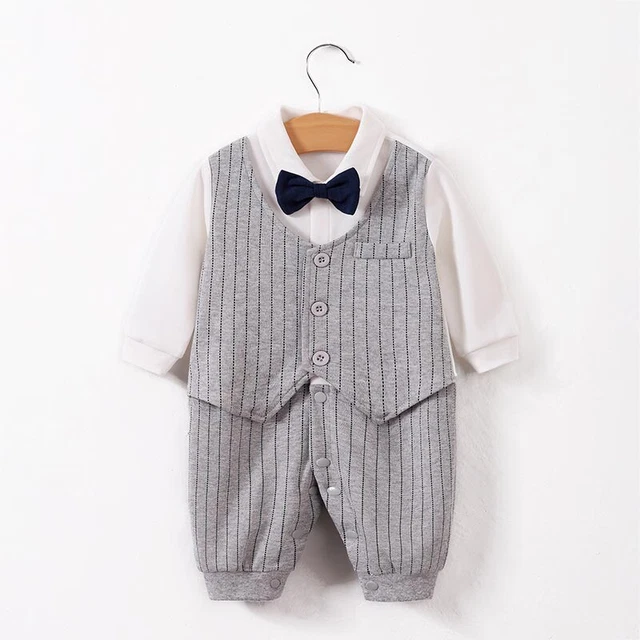 Boys Romper One-piece Bodysuit Toddlar Baby Kids Uniform Summer Newborn Jumpsuit