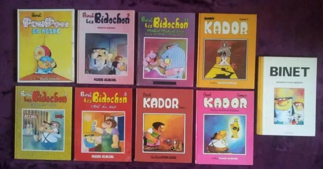 BINET KADOR LES BIDOCHON POUPON FREMION 9 BD 1980/1990 Lire annonce Voir photos