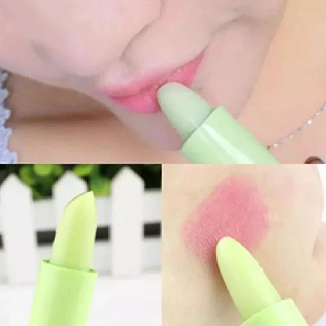 Lip Balm Aloe Vera Natural Lipbalm Temperature Changed Color J9K Care Z6E6