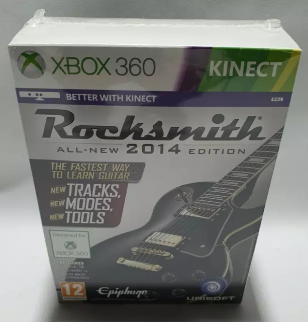 Rocksmith All New 2014 Edition bundle with Real Tone Cable Xbox 360 NEW SEALED 3