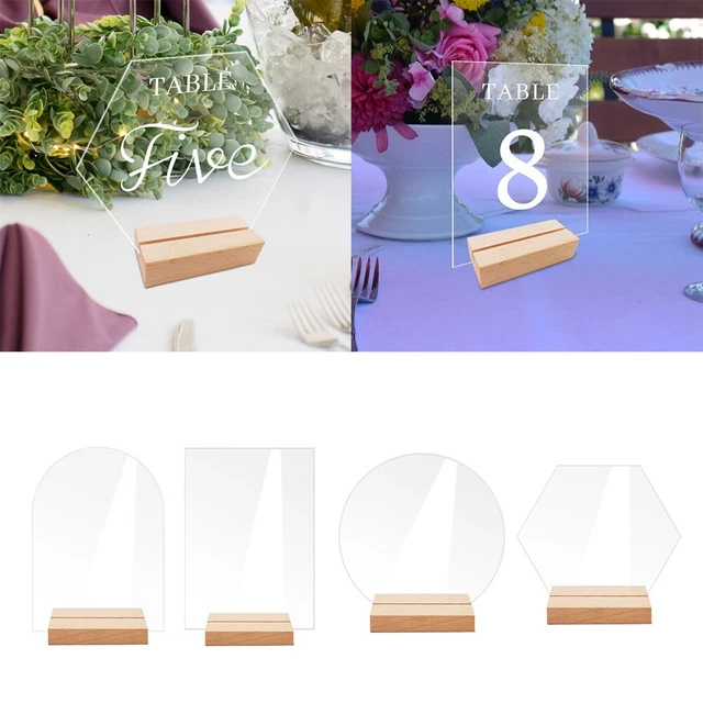 20 Numéros De Table En Acrylique Transparent Pour Mariage - Design élégant, Personnalisables, Idéal Décoration événement Et Plan De Table