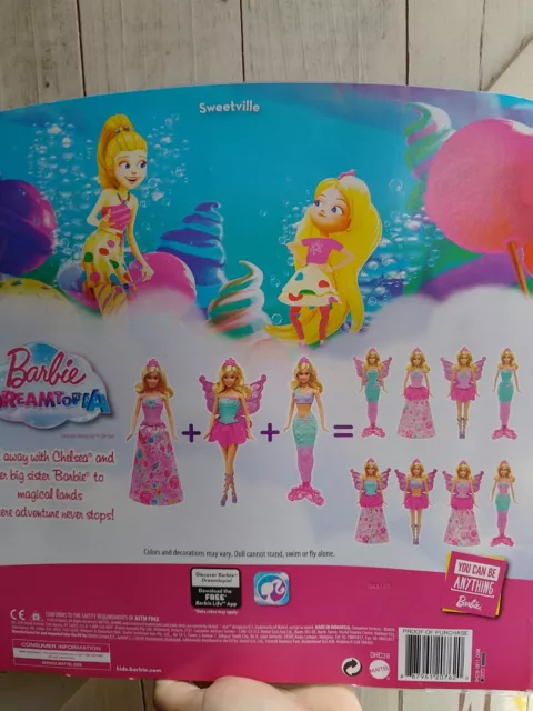 RARE Barbie Dreamtopia Sweetville Princess Doll & Outfit Playset Toy - Brand New 2