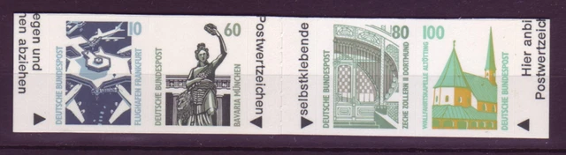 Bund 1531-1534 C/D oben+unten geschnitten aus MH SB SWK 10, 60, 80 + 100 Pf **