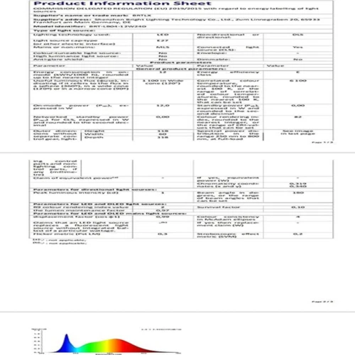 BRTLX E27 Schraubbirne, 12 W, 100 W gleichwertig, warmweiß 3000K, A60 Edison Light... 8