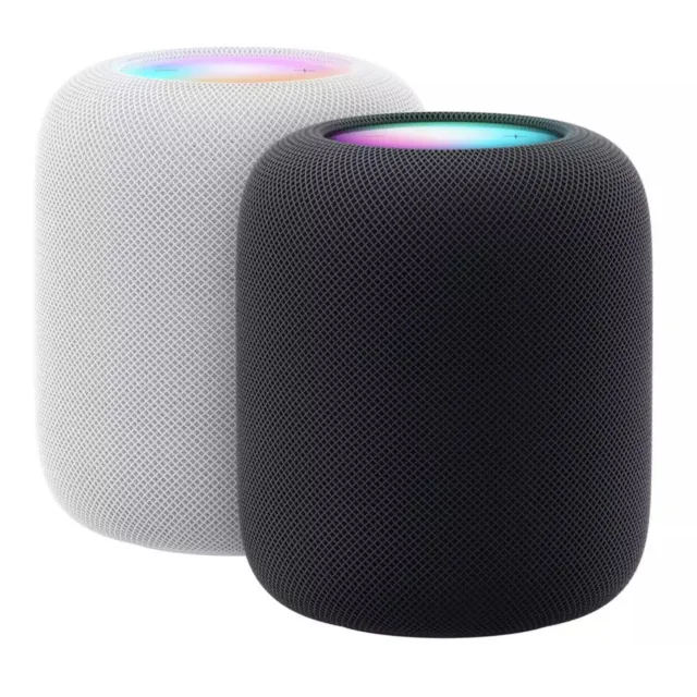 Apple Homepod 2. Generation Smart Lautsprecher Kreide weiß mit Siri Sprachsteuerung Musik 2 3