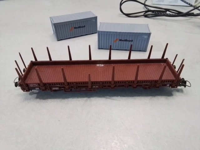 ROCO 46491 WAGON Plat A Bogies A Ranchers De La Sncf EUR 20,00 - FR