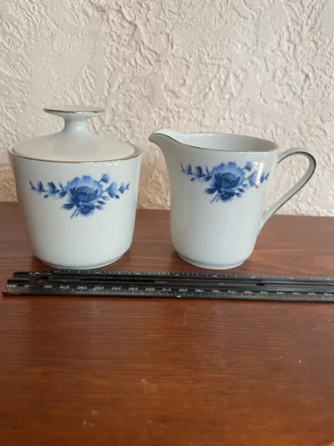 Eschenbach Bavaria China Blue Danish Pattern Sugar/Creamer Set