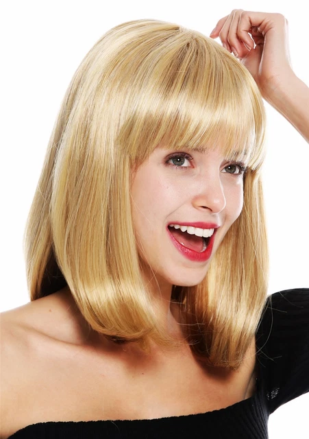 WIG ME UP - 0073-3-PC2B Parrucca Donna Carnevale Bob Lungo Bob Altezza
