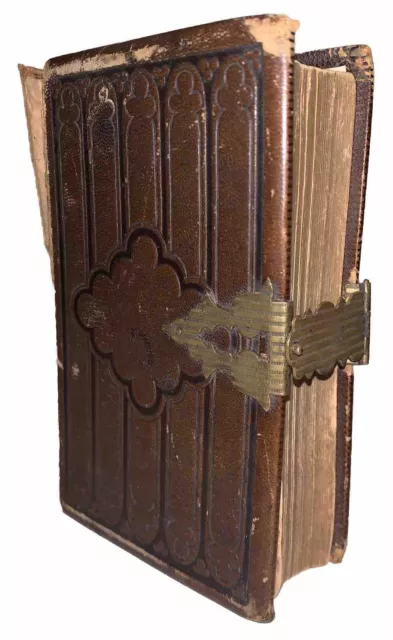 c.1880, PSALMS AND HYMNS, PRESBYTERIAN CHURCH, BEAUTIFUL LEATHER WITH CLASP, NR
