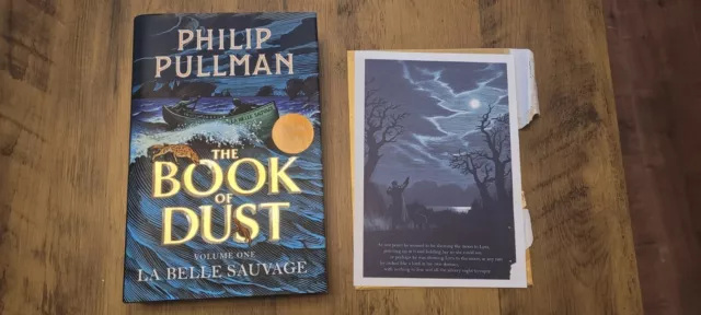 Philip Pullman Book of dust Volume 1 La Belle Sauvage.SIGNED COPY H/B 2017.