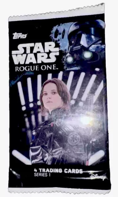 Topps Disney Star Wars Rogue One Series 1 Trading Cards (1 Pack of 4 Cards)