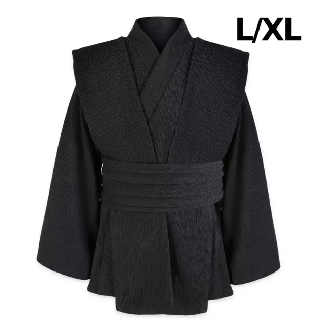 DISNEY PARKS STAR Wars Galaxy's Edge Jedi Tunic Black Cosplay Adult L