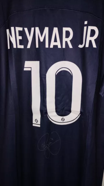 Neymar Jr. Handsigniertes Trikot inkl. Zertifikat COA Autogramm PSG Nike Gr. L