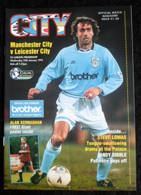 Manchester City  v  Leicester City      25-1-1995