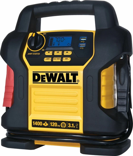 DXAEJ14 Digital Portable Power Station Jump Starter 1400 Peak Amp Battery Booste