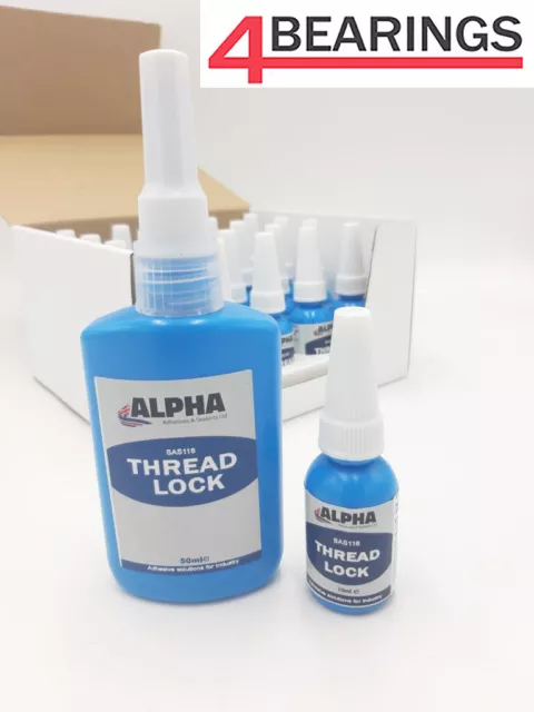 Alpha Industrial Thread Lock Blue For Nuts Equivalent to Everbuild & loctite