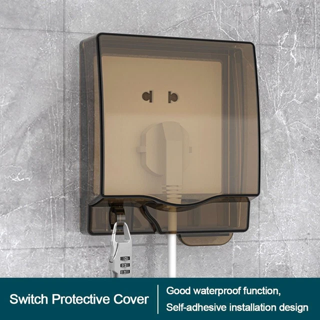 Cubierta protectora de enchufe eléctrico enchufe de caja impermeable