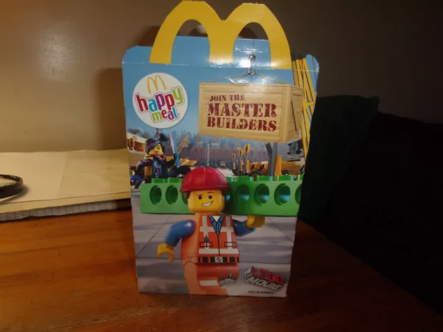 happy meal empty box-the Lego  movie- 2013 good