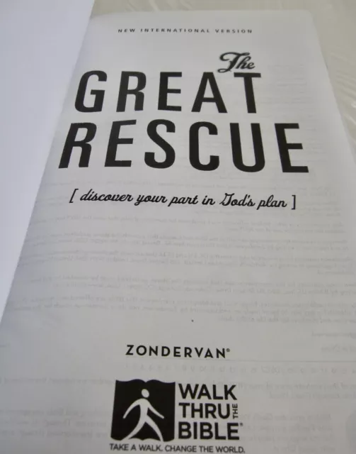 Great Rescue Bible NIV Discover Your Part in Gods Plan Leathersoft Cover 2012 2