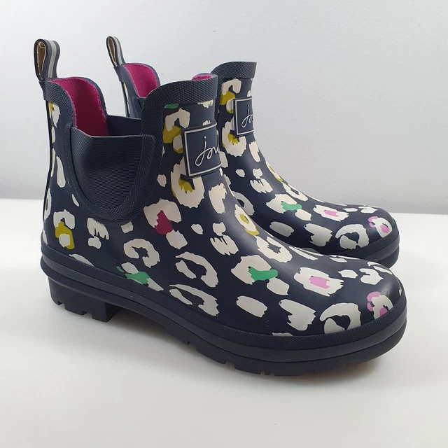 Joules WELLIBOB Short Wellies Multicoloured Print Size 5 Lightly