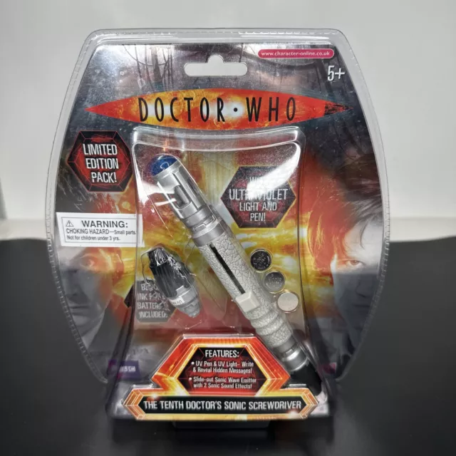Doctor Who 10th Doctor Sonic Screwdriver w UV Light & Pen - Brand NEW Sealed