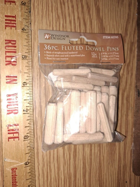 Winsor Design 36 PC Fluted Dowel Pins - 61795