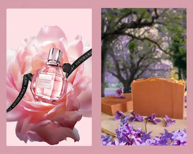 Viktor & Rolf Blumenbombe inspirierte Seife natürlich palmenfrei handgefertigte Gesichtsbar