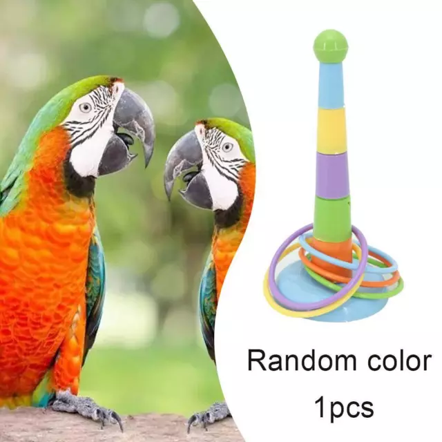 Pet Bird Ferrule Game Toy Parrot Intelligence Training Rins F0S8 Toy Rin` Q8V7