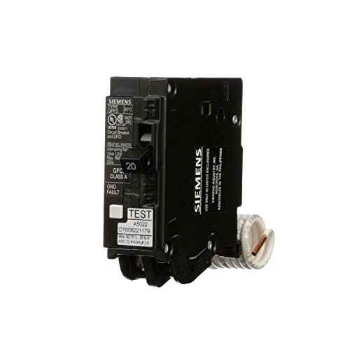 Siemens QF120A Ground Fault Circuit Interrupter 20 Amp 1 Pole 120 Volt 10000 ...